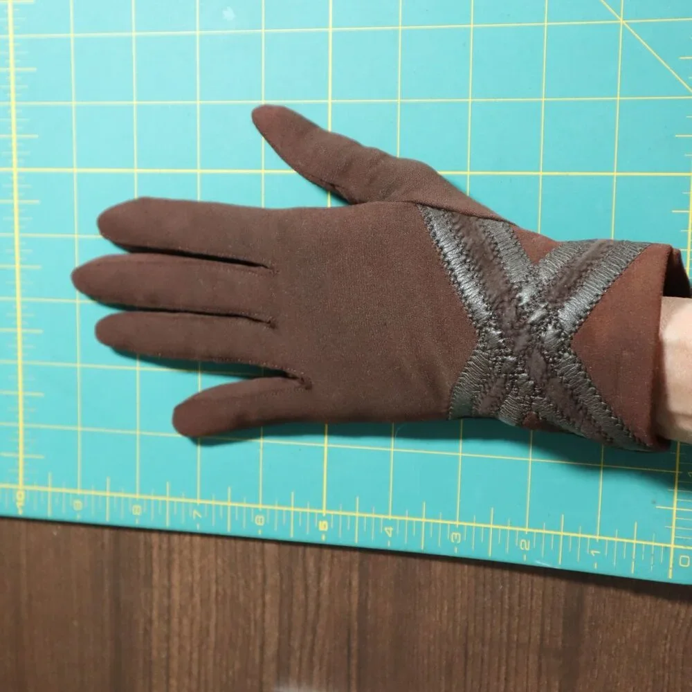 Vintage Driving Gloves Women S/M Brown Classic Boho Bohemian Horse Girl Everyday